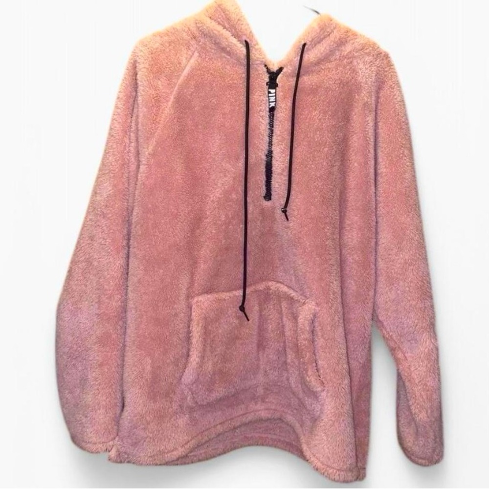Victoria’s Secret Pink Fuzzy Zip up Hoodie